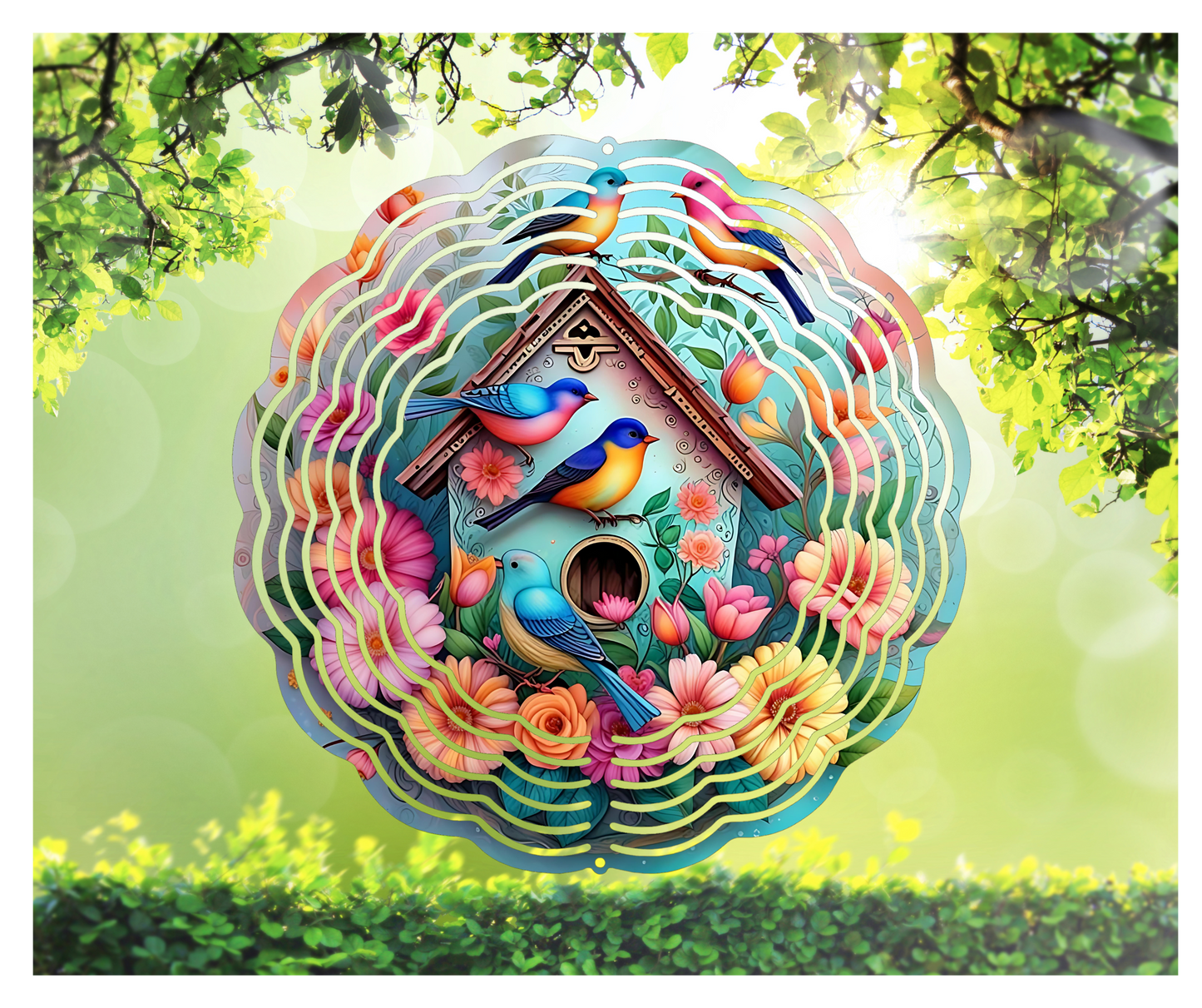 Bird House Wind Spinner