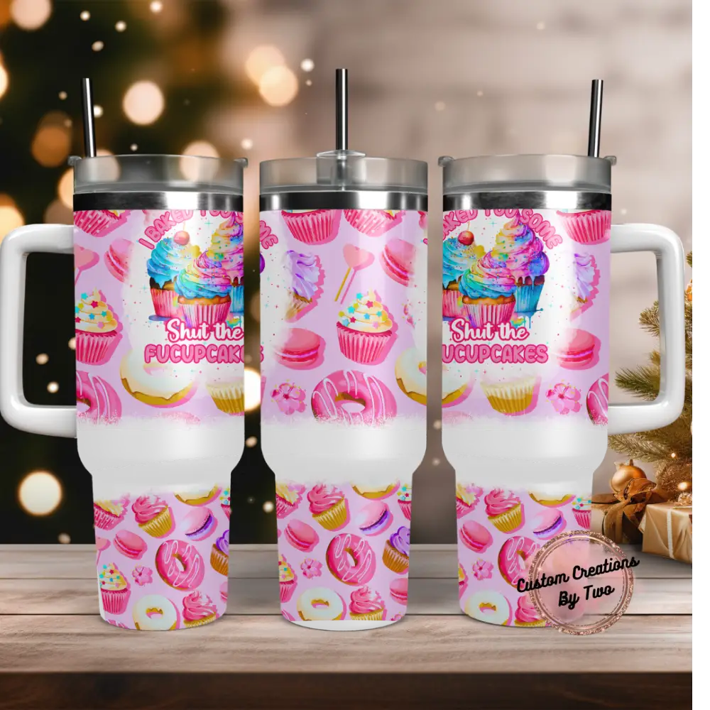 Fucupcakes 40 Oz Tumbler