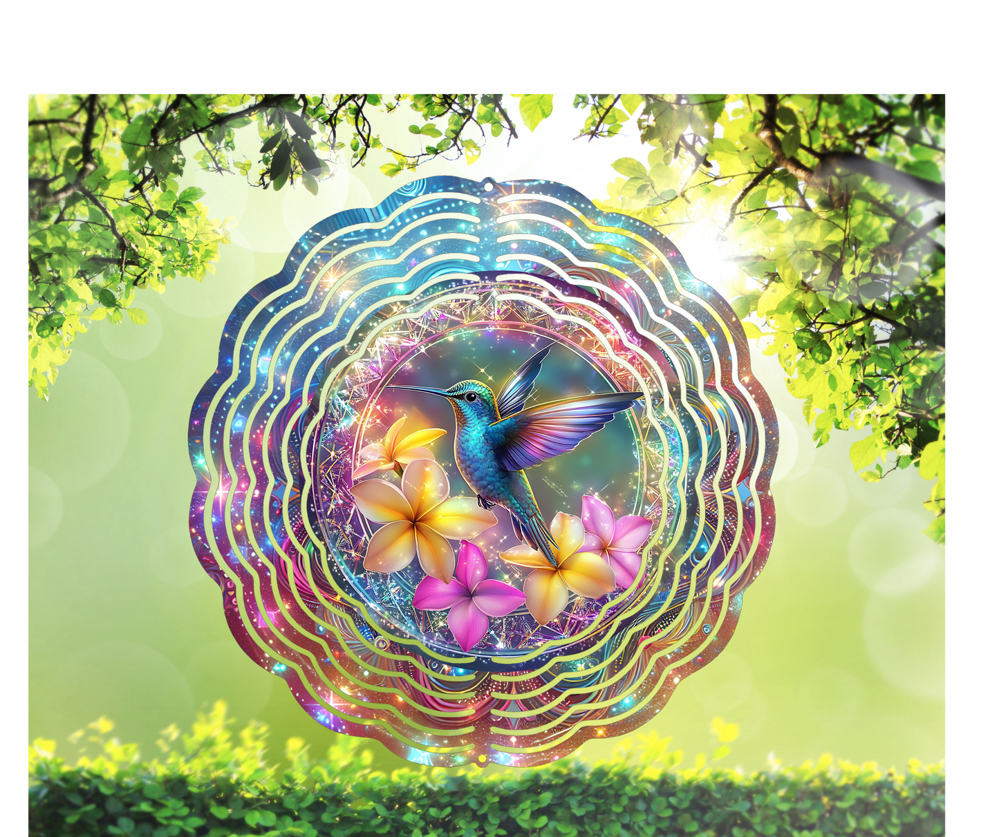 Humming Bird Wind Spinner