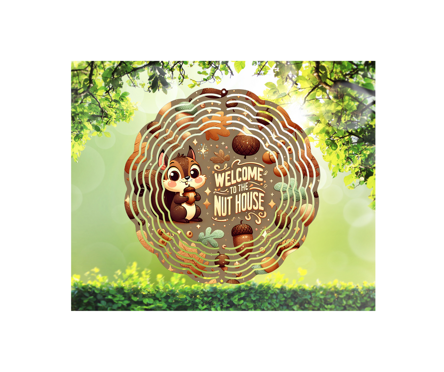 Welcome To The Nuthouse Wind Spinner