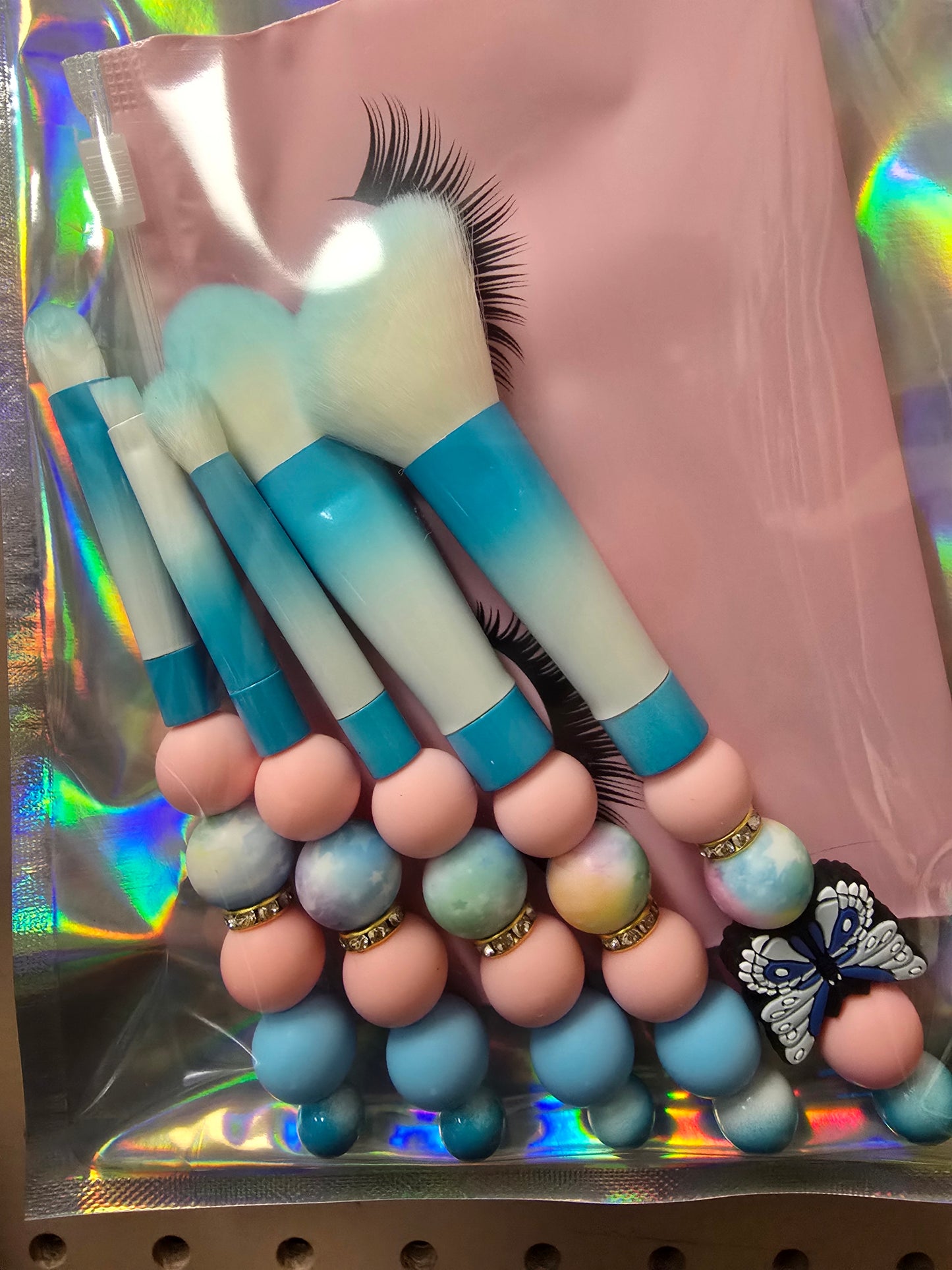 Beaded Makeup Brushes