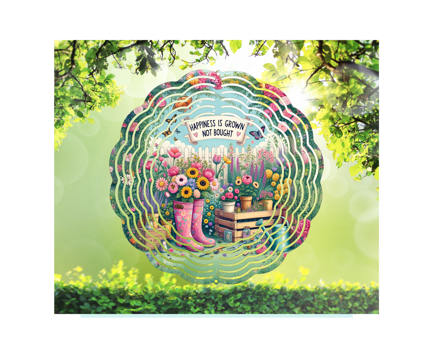 Happiness Is Grown Wind Spinner