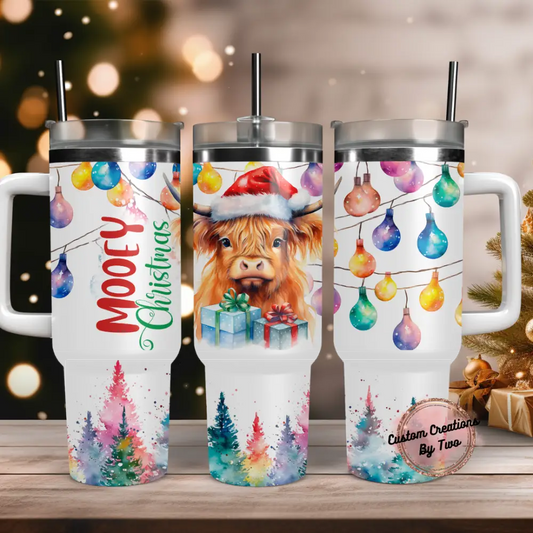 Mooey Christmas 40 Oz Tumbler