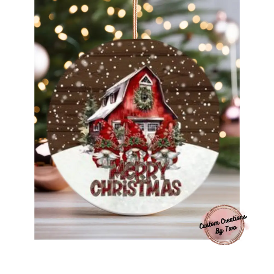 Red Barn Ornament Ornament